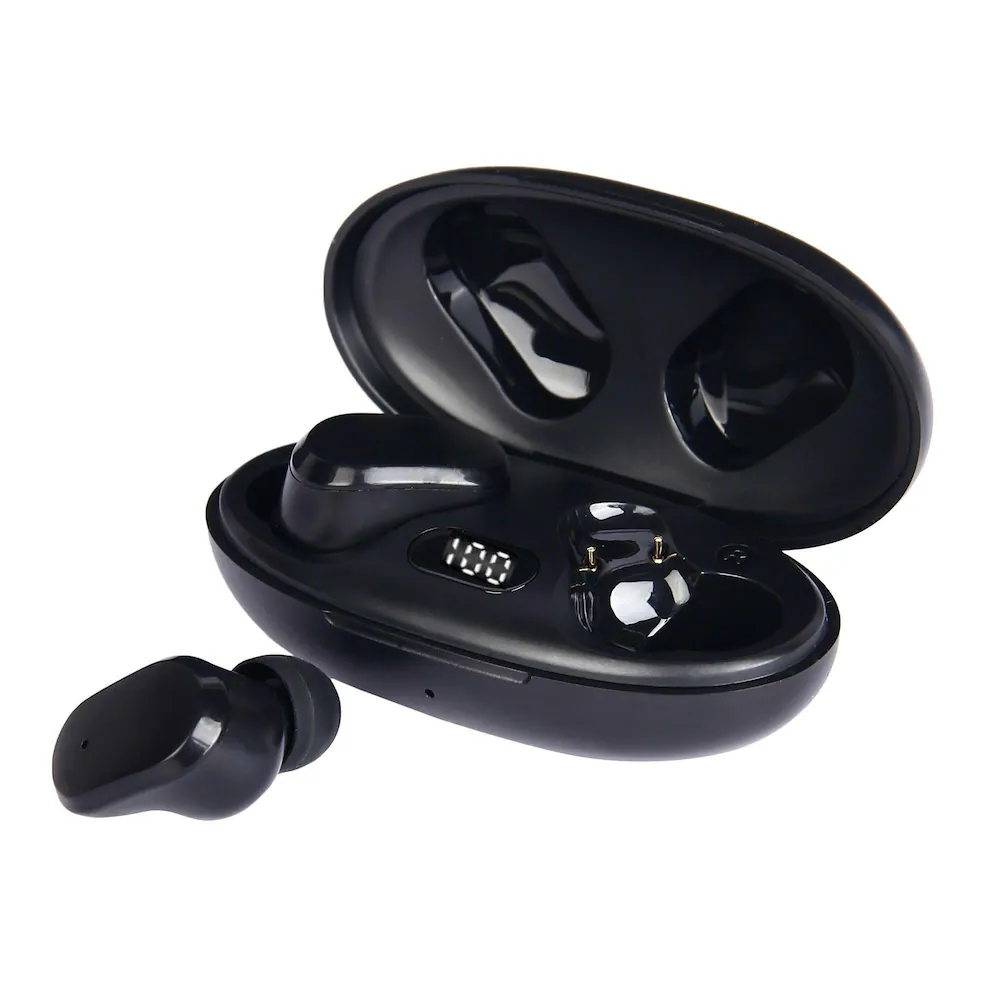 TWS T18 Stylish Wireless Earbuds High Sound Quality Earphones Low Latency LED Charging Display Gaming Earbuds
